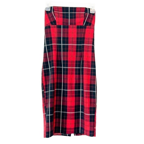 A’GACI Plaid Strapless Gothic/Grunge Dress Small - Picture 1 of 8